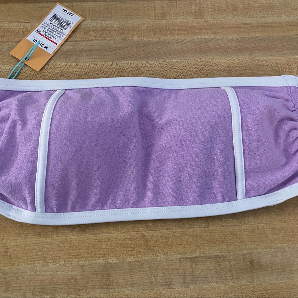 New with Tags Ladies “Kona Sol “ Swim Suit Top. Medium(8-10).Purple.Padded